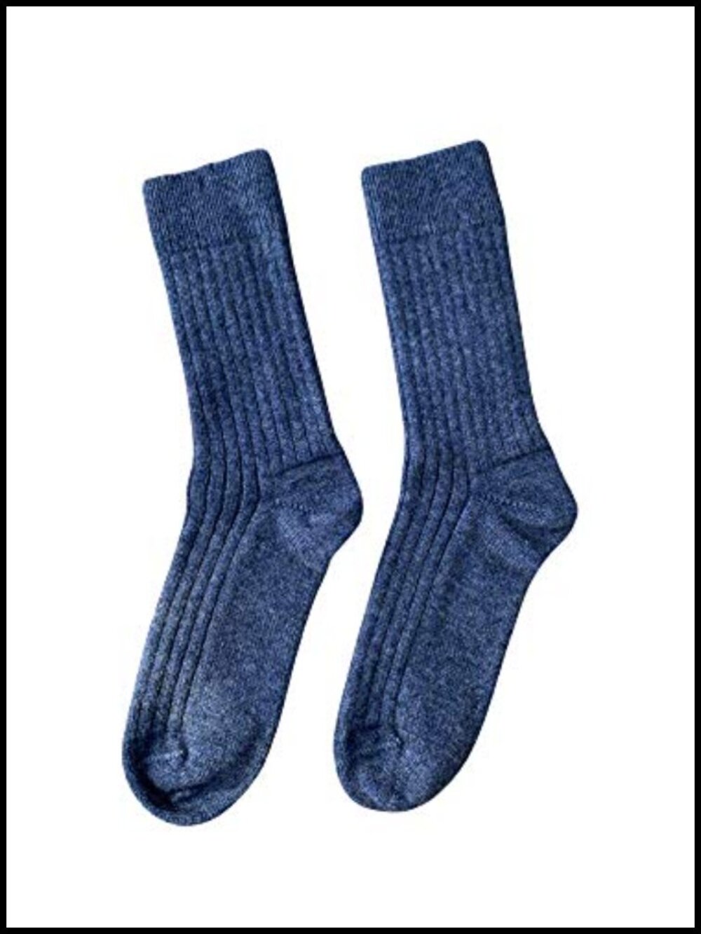 Merino Wool Blend Calf Socks Unisex Warm Moisture Wicking Crew